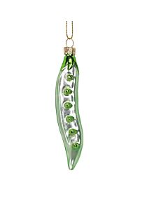 Gisela Graham Glass Pea Pod Decoration